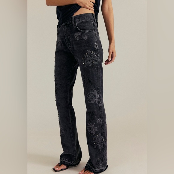 Irie Embroidered and studded Jeans NWOT phantom - Picture 1 of 5
